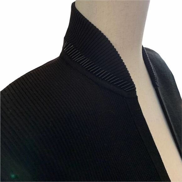 Cache black sweater sequin embellishments collar sleeve and front. S - Picture 4 of 14